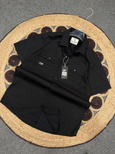 MEN'S HALF SHIRT (BLACK)