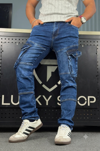 MENS DENIM PANT(D-BLU)
